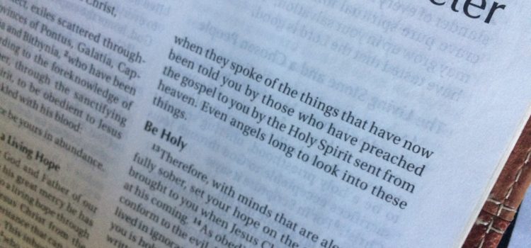 Six-week inductive Bible study on 1 Peter open to youth, adults Six-week inductive Bible study on 1 Peter open to youth, adults